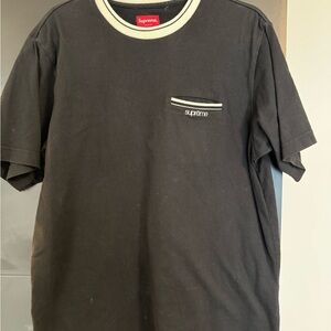 Supreme Black and White Men's T-Shirt